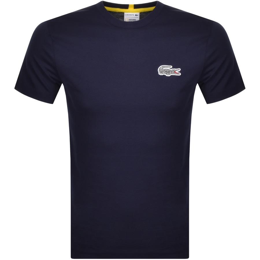 Alternative Image for ProductLacoste Live X National Geographic T Shirt Navy1